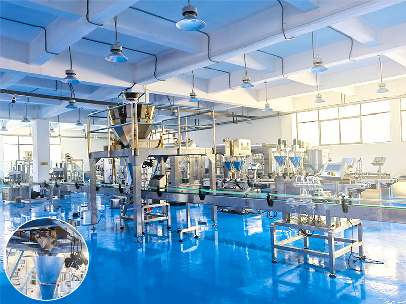 上海組合秤顆粒灌裝機加工流水線